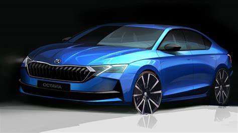 Skoda Octavia Facelift Sketches Revealed Ahead Of Feb Debut