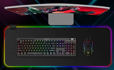 Dorriso Rgb Tappetino Per Mouse Gaming Xxl X Mm Xl X Mm