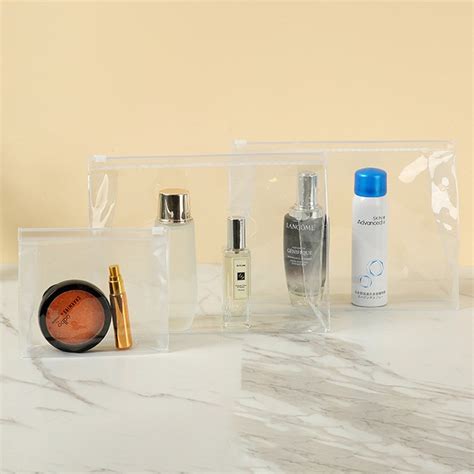 Eco Friendly Clothing Packaging Bag Transparent Pvc Small Makeup Bags