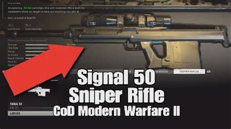 Signal 50 Only Sniper Rifle In CoD Modern Warfare Ll Early Access