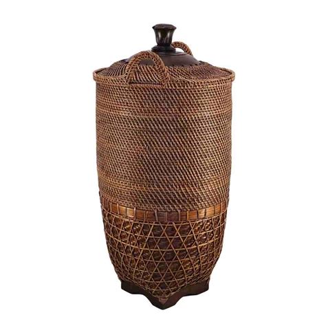 Bali Wäschekorb Canggu 86cm Rattan Deckel