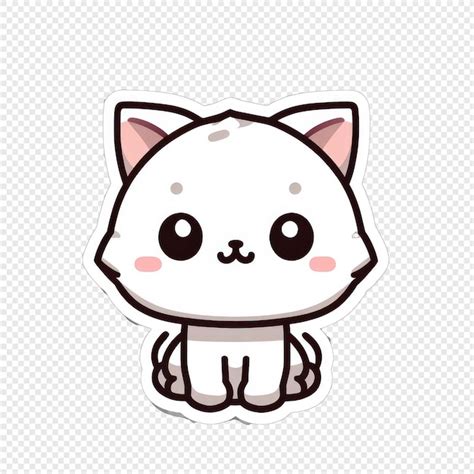 Premium Psd Lovable Cat Png Sticker