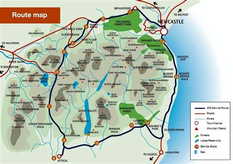 Mourne Mountains Map : Photos, Diagrams & Topos : SummitPost