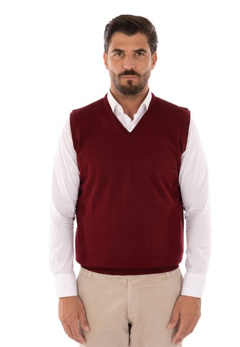 Maglione Uomo Lana Merinos Invernale Gilet Made In Italy Maglioncino Smanicato Ebay