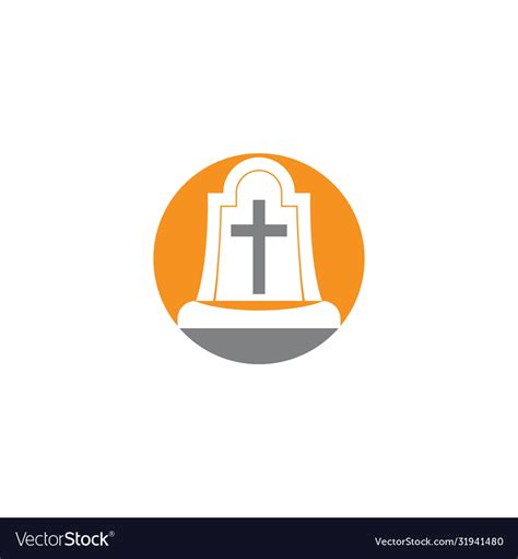 Tomb Icon Template Royalty Free Vector Image Vectorstock