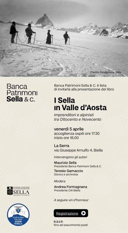 I Sella In Valle DAosta A Biella La Presentazione Del Libro