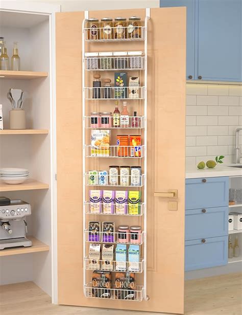 Amazon TIMEBAL 10 Tier Over The Door Pantry Organizer Rack Pantry