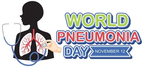 Free Vector | World Pneumonia Day Logo Design