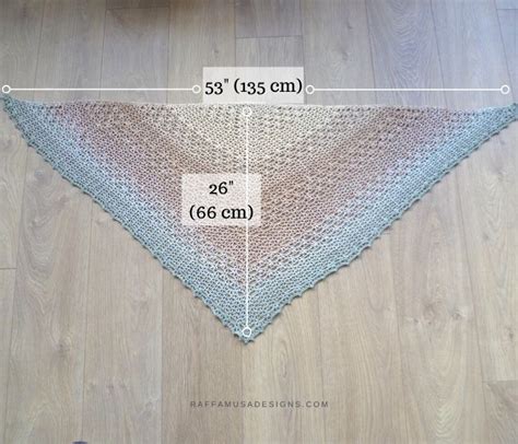 Crochet A Beautiful V Stitch Triangle Shawl Free Pattern