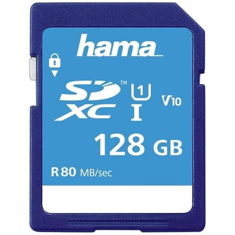 Carte Sd Limics24 Mémoire Photo Sdxc Classe 10 128 Gb