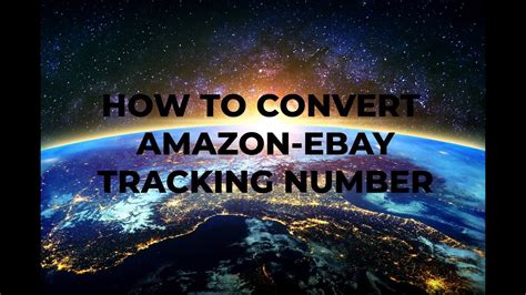 Amazon Uk To Ebay Tracking Number Converter How To Youtube