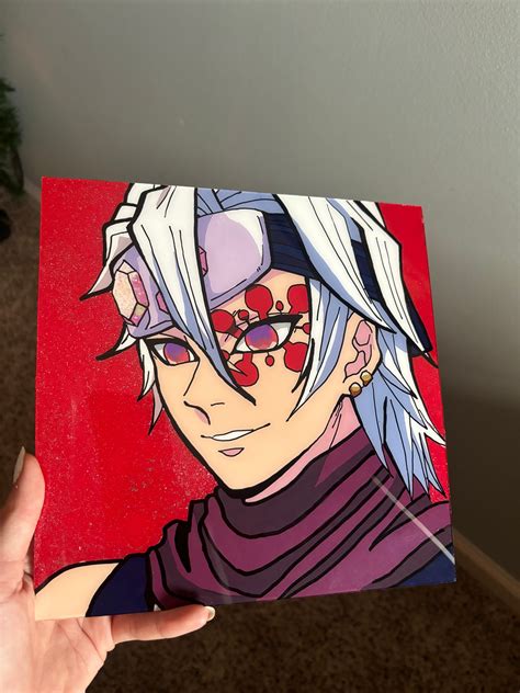 Glitter Tengen Uzui Ds Anime Glass Painting Etsy