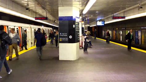 Vancouver Skytrain Action At Waterfront Station Youtube