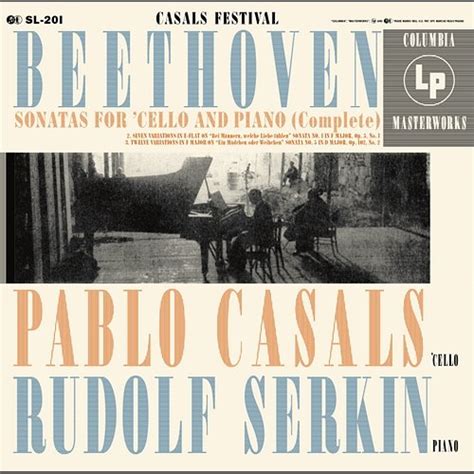 Pablo Casals Plays Beethoven Cello Sonatas Pablo Casals Muzyka Mp