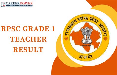 RPSC 1st Grade Teacher Result 2023 Out Grade 1 Result And Cut Off