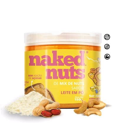 Pasta de Mix Nuts Sabor Leite em Pó 150g Naked Nuts Shopee Brasil