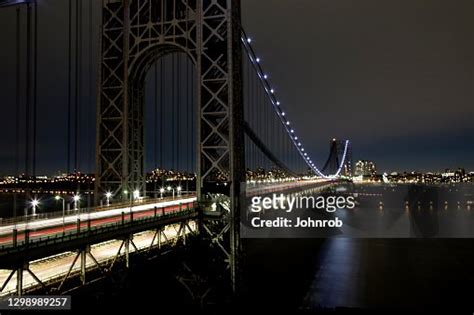 George Washington Bridge At Night High-Res Stock Photo - Getty Images