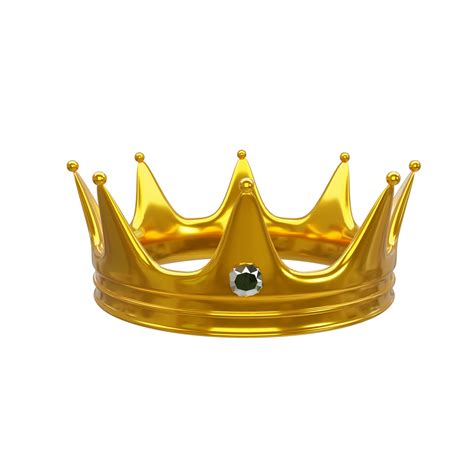 Royal Gold Crown Isolated Gold Crown 3d Icon 3d Rendering 20639640 Png