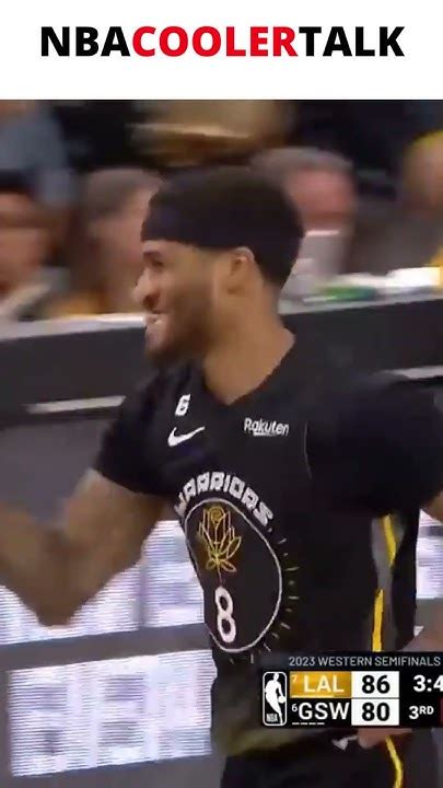 Gary Payton Ii Dunks On Lebron James Off Klay Thompson Behind The Back