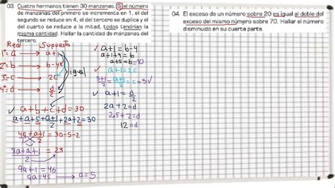 RAZONAMIENTO MATEMATICO PLANTEO DE ECUACIONES BASICO YouTube