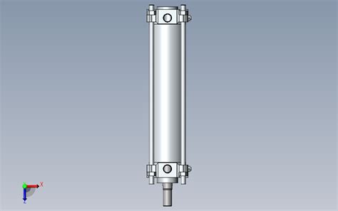 气缸ca2yb80 300 Solidworks 2012 模型图纸下载 懒石网