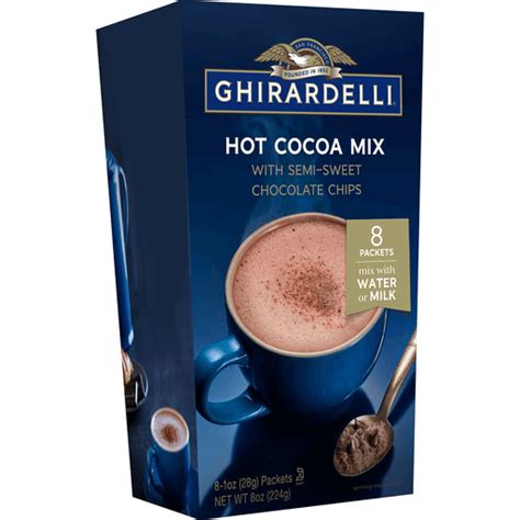 Ghirardelli Hot Cocoa Mix With Semi Sweet Chocolate Chips Carton Oz Ghirardelli Town