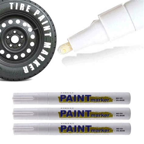 6PC White Paint Pen Marker Waterproof Permanent Car Tire Lettering