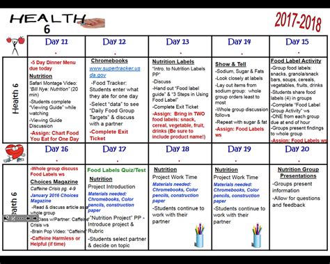 Health Schedule