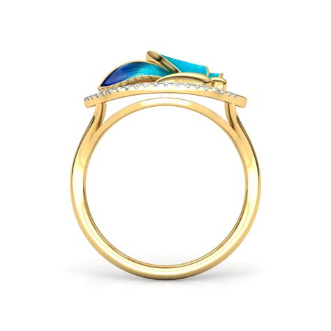 Buy Encircle Blue Butterfly Diamond Ring Online Caratlane