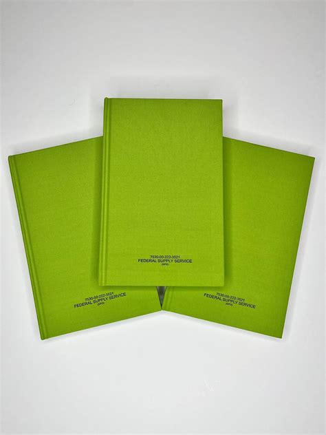 3 Pack Military Green Book 192 Pages 525 X 8 Army Training Field