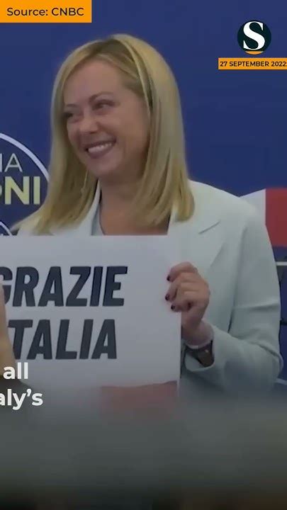 Far Right Meloni All Set To Become Italy’s First Female Pm Youtube