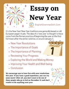 Essay On New Year 2023 1000 Words EnglishGrammarSoft