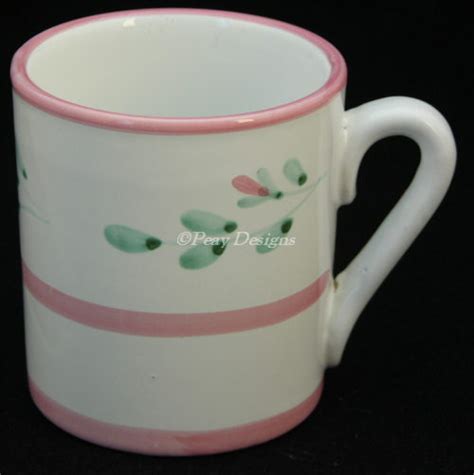 Le Chat Noir Boutique Caleca Pink Garland Coffee Mug Made In Italy