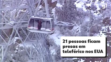 Nos EUA 21 pessoas ficam presas em teleférico veja vídeo Mundo G1