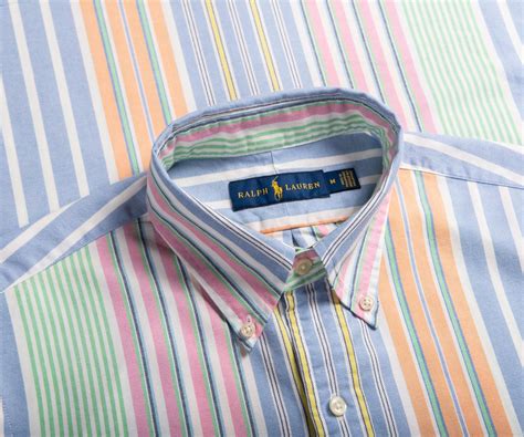 Polo Ralph Lauren Cotton Classic Fit Striped Pastel Shirt Multi For Men