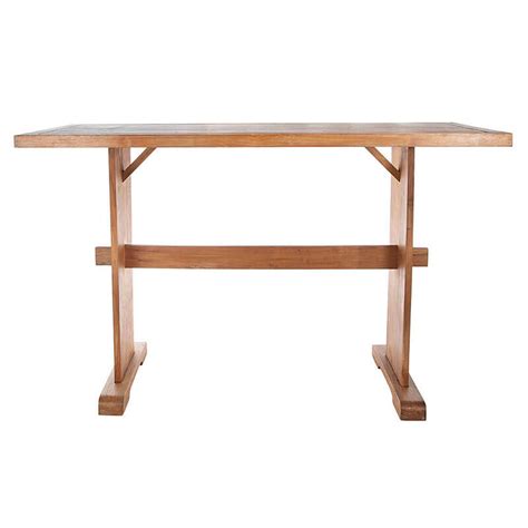 Natural Timber Rectangle Bar Table Hire In Style
