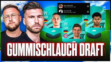 11x FUßBALLPROFIS entscheiden GUMMISCHLAUCH Fut Draft Battle FIFA 23