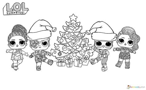 Lol Christmas Coloring Pages