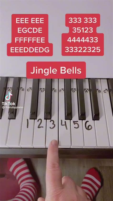 Learn To Play Jingle Bells On Piano Easy Tutorial With Letter Notes