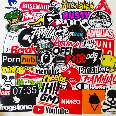 Jual Stiker Sticker Paket Isi 25 Pcs Brand Distro Graftac Vinil Case