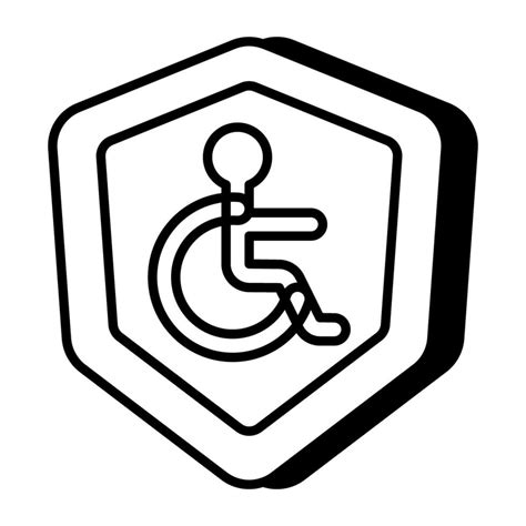 Disability Insurance Icon In Beautiful Design 26375711 Vector Art At