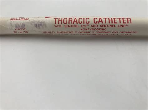 Sherwood Argyle Thoracic Catheter Fr X Gb Tech Usa