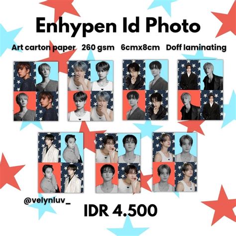 Jual Baca Deskripsi Enhypen Id Photo Id Photo Idol Kpop Photo