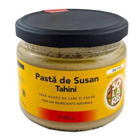 Pasta De Susan Tahini G Solaris Pret Lei Biosano Ro