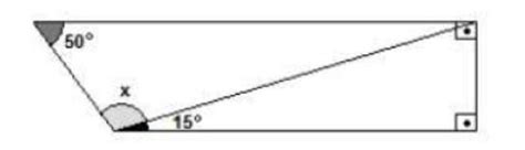 Pode Se Calcular A Medida Do ângulo Indicado Por X Na Figura Sem Necessidade De Uso Do