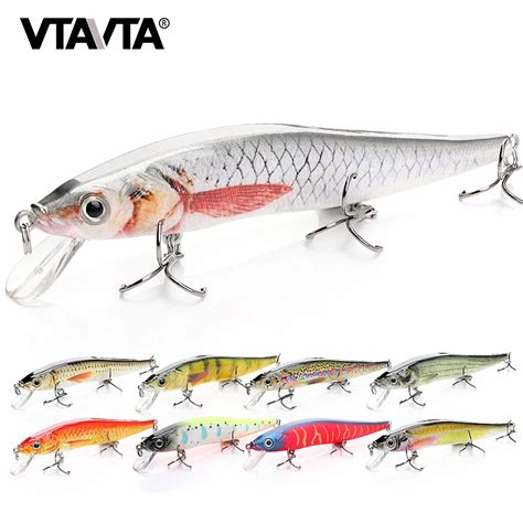 Vtavta Leurre Méné Noir Holographique Avec Trois Crankbaits