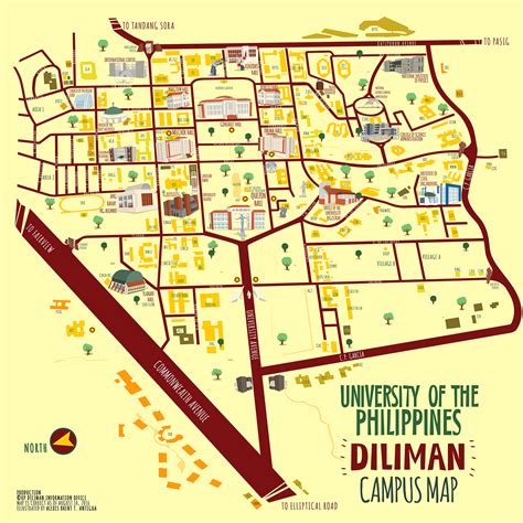 다음 Behance 프로젝트 확인 Up Diliman Campus Map”