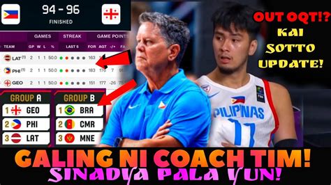 NAUTAKAN NI COACH TIM ANG GE0RGlA KAI SOTTO POSIBLENG DI NA MAKALARO