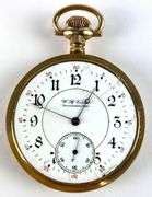 Antique W H Vail Fisher Year Gold Filled Open Face Pocket Watch