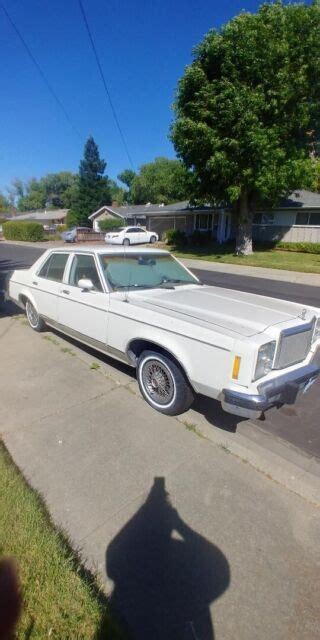 Ford Monarch 4 Door V8 Engine White Automatic Transmission 1980 Low